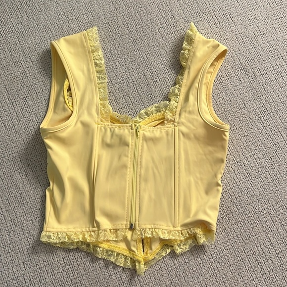PacSun Button Front Lacey Corset - Picture 5 of 5